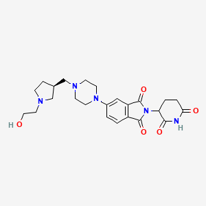 molecular formula C24H31N5O5 B12366417 (S)-Thalidomide-Piperazine-CH2-Pyrrolidine-C2-OH 