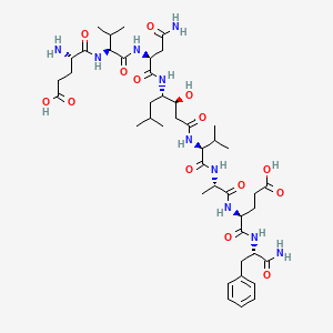 molecular formula C44H70N10O14 B12366487 H-Glu-Val-Asn-Sta-Val-Ala-Glu-Phe-NH2 