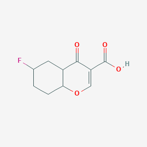 molecular formula C10H11FO4 B12366499 6-Fluoro-4-oxo-4a,5,6,7,8,8a-hexahydrochromene-3-carboxylic acid 