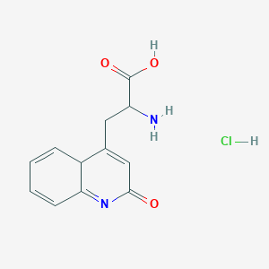 molecular formula C12H13ClN2O3 B12366510 2-amino-3-(2-oxo-4aH-quinolin-4-yl)propanoic acid;hydrochloride 