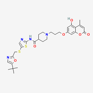 molecular formula C30H36N4O6S2 B12366514 PROTAC CDK9/CycT1 Degrader-2 