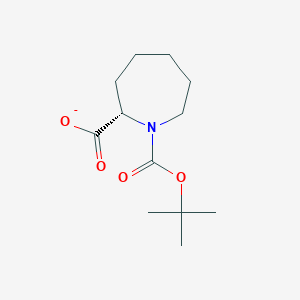 molecular formula C12H20NO4- B12366524 (2S)-1-[(2-methylpropan-2-yl)oxycarbonyl]azepane-2-carboxylate 