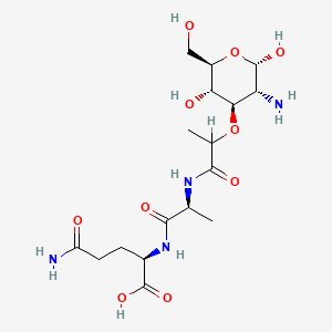 molecular formula C17H30N4O10 B1236654 Muramoyl-alanylisoglutamine CAS No. 81655-72-3