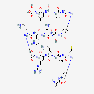 molecular formula C84H154N24O23S B12366544 H-Pro-Leu-Met-Ile-Lys-Arg-Ser-Lys-Lys-Asn-Ser-Leu-Ala-Leu-Ser-Leu-Thr-OH 