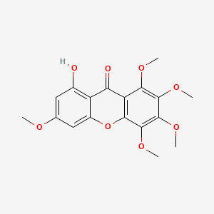 molecular formula C18H18O8 B1236657 Eustomin CAS No. 63504-29-0