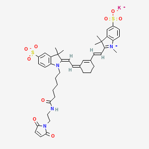 molecular formula C43H49KN4O9S2 B12366593 Sulfo-Cyanine7 maleimide (potassium) 