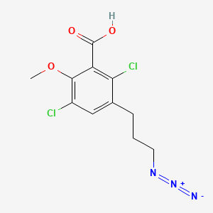 molecular formula C11H11Cl2N3O3 B12366602 Dicamba 1-azidopropane 