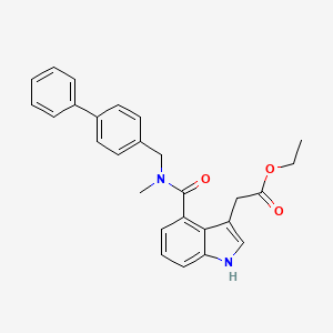 molecular formula C27H26N2O3 B12366613 Tgf|arii-IN-2 