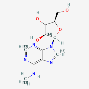 molecular formula C11H15N5O4 B12366619 N6-Methyladenosine-13C4 