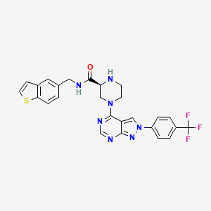 molecular formula C26H22F3N7OS B12366635 Nampt activator-4 