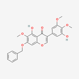 molecular formula C25H22O8 B1236664 Irigenin, 7-benzyl ether 