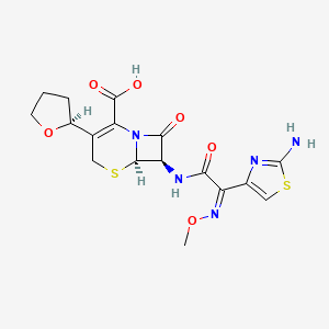 molecular formula C17H19N5O6S2 B1236667 西佛韦辛 CAS No. 234096-34-5