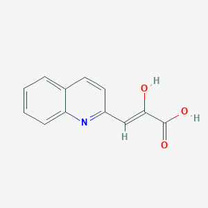 molecular formula C12H9NO3 B12366675 (Z)-2-hydroxy-3-quinolin-2-ylprop-2-enoic acid 