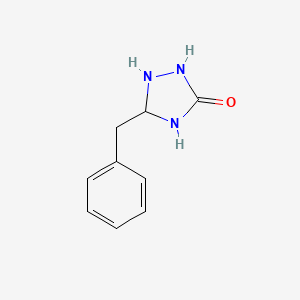 molecular formula C9H11N3O B12366689 5-Benzyl-1,2,4-triazolidin-3-one 