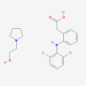 molecular formula C₂₀H₂₄Cl₂N₂O₃ B123667 Diclofenac epolamine CAS No. 119623-66-4