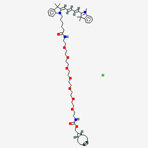 molecular formula C59H85ClN4O10 B12366701 Cy5-PEG7-endo-BCN 