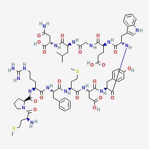 molecular formula C71H99N17O19S2 B12366722 H-Met-Pro-Arg-Phe-Met-Asp-Tyr-Trp-Glu-Gly-Leu-Asn-OH 