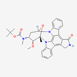 tert-butyl N-[(2S,3R,4R,6R)-3-methoxy-2-methyl-16-oxo-29-oxa-1,7,17-triazaoctacyclo[12.12.2.12,6.07,28.08,13.015,19.020,27.021,26]nonacosa-8,10,12,14,19,21,23,25,27-nonaen-4-yl]-N-methylcarbamate