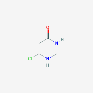 molecular formula C4H7ClN2O B12366745 6-Chloro-1,3-diazinan-4-one 