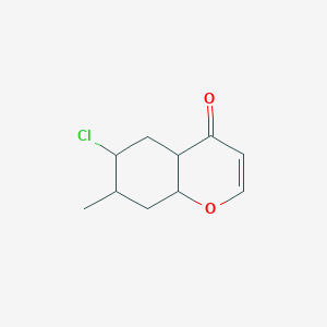 molecular formula C10H13ClO2 B12366766 6-Chloro-7-methyl-4a,5,6,7,8,8a-hexahydrochromen-4-one 