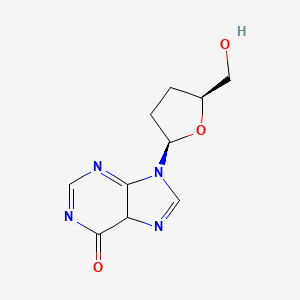 molecular formula C10H12N4O3 B12366778 2',3'-Dideoxyinosine;ddI 