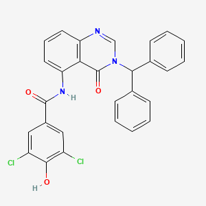 molecular formula C28H19Cl2N3O3 B12366798 Hsd17B13-IN-37 