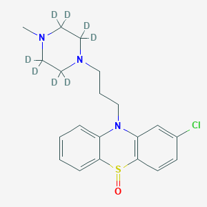 molecular formula C20H24ClN3OS B12366803 2-Chloro-10-[3-(2,2,3,3,5,5,6,6-octadeuterio-4-methylpiperazin-1-yl)propyl]phenothiazine 5-oxide 