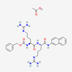 molecular formula C32H43N9O6 B12366811 Z-Arg-Arg-betaNA 