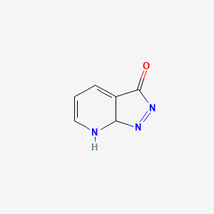 molecular formula C6H5N3O B12366814 7,7a-Dihydropyrazolo[3,4-b]pyridin-3-one 