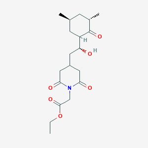 molecular formula C19H29NO6 B1236683 2-[4-[(2R)-2-[(3S,5S)-3,5-二甲基-2-氧代环己基]-2-羟乙基]-2,6-二氧代-1-哌啶基]乙酸乙酯 