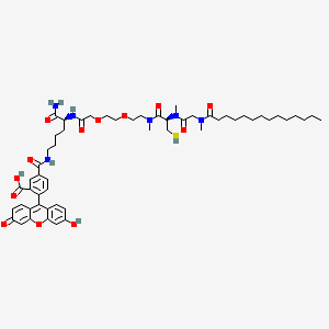 molecular formula C55H76N6O13S B12366842 mgc(3Me)FL 