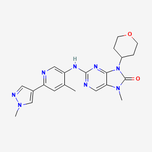 molecular formula C21H24N8O2 B12366848 DNA-PK-IN-12 