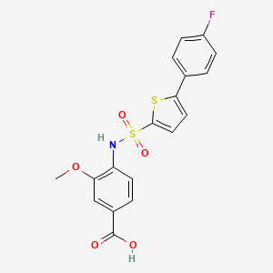 molecular formula C18H14FNO5S2 B12366851 Hsd17B13-IN-44 