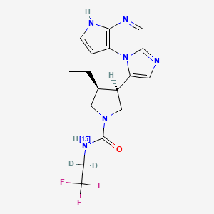 molecular formula C17H19F3N6O B12366858 Upadacitinib-15N,d2 