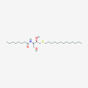 N-((2S,3S)-1,3-Dihydroxy-4-(tridecylthio)butan-2-yl)octanamide