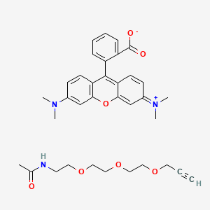 molecular formula C35H41N3O7 B12366866 TAMRA-PEG3-Alkyne 