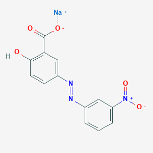 molecular formula C13H8N3NaO5 B12366900 Sodium;2-hydroxy-5-[(3-nitrophenyl)diazenyl]benzoate 