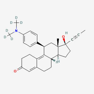 molecular formula C29H35NO2 B12366929 Mifepristone-d6 