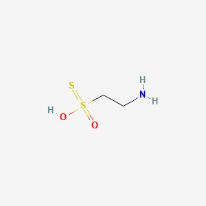 molecular formula C2H7NO2S2 B1236693 Thiotaurine CAS No. 2937-54-4