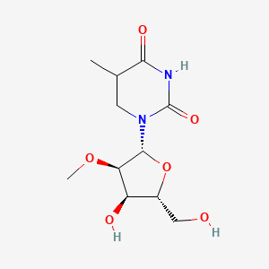 1-[(2R,3R,4R,5R)-4-hydroxy-5-(hydroxymethyl)-3-methoxyoxolan-2-yl]-5-methyl-1,3-diazinane-2,4-dione