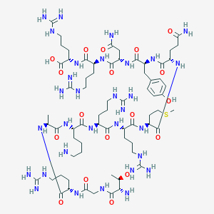 H-Thr-Gly-Arg-Ala-Lys-Arg-Arg-Met-Gln-Tyr-Asn-Arg-Arg-OH