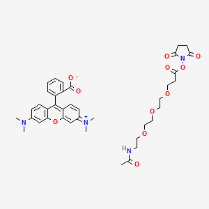 molecular formula C39H46N4O11 B12366997 Tamra-peg3-nhs 