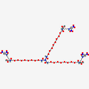 molecular formula C99H162N16O48 B12367001 2,2',2''-Nitrilotris(NH-EG8-Lys-2,4-dinitroaniline) 