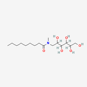 molecular formula C16H33NO6 B1236701 N-methyl-N-(2,3,4,5,6-pentahydroxyhexyl)nonanamide 