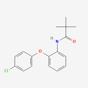 molecular formula C17H18ClNO2 B12367017 N-[2-(4-chlorophenoxy)phenyl]-2,2-dimethylpropanamide 