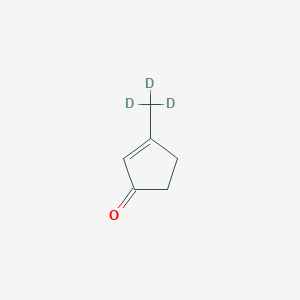 molecular formula C6H8O B12367041 3-Methyl-2-cyclopenten-1-one-d3 