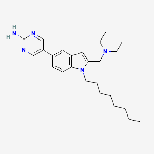 5-[2-(Diethylaminomethyl)-1-octylindol-5-yl]pyrimidin-2-amine