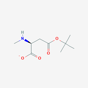 molecular formula C9H16NO4- B12367116 L-Aspartic acid, N-methyl-, 4-(1,1-dimethylethyl) ester 