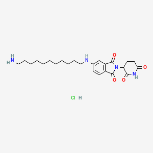 molecular formula C24H35ClN4O4 B12367119 Pomalidomide-5-C11-NH2 (hydrochloride) 