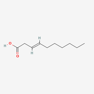 molecular formula C10H18O2 B1236714 3-癸烯酸 CAS No. 53678-20-9